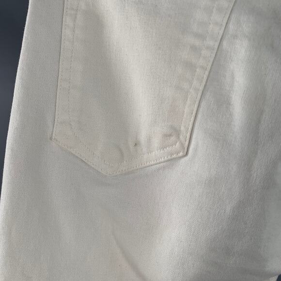 RAG & BONE Size 29 White Cotton Blend Skinny Five Pockets Button Fly Jeans - Picture 4 of 10